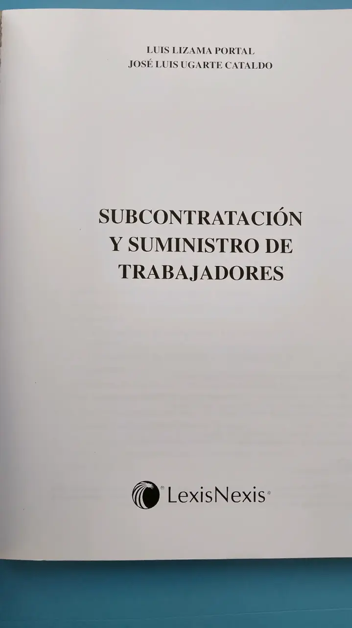 Libro Subcontratación y Suministro de Trabajadores LexisNexis - 3