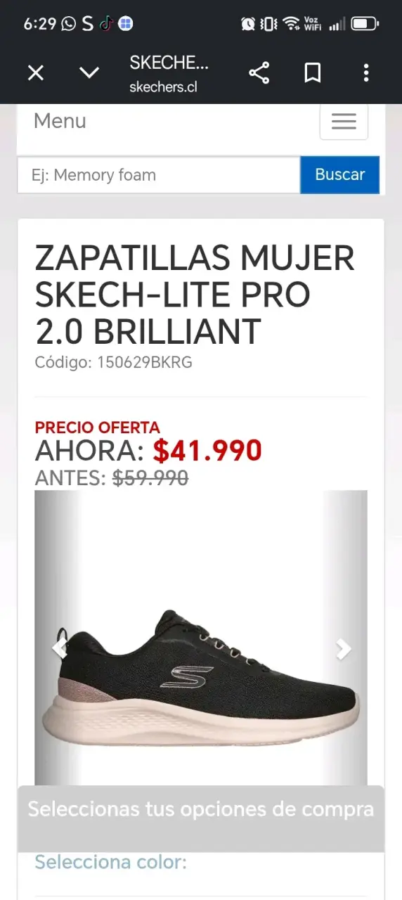 Zapatillas Mujer Skechers Skech-Lite Pro 2.0 Brilliant Negras - 2