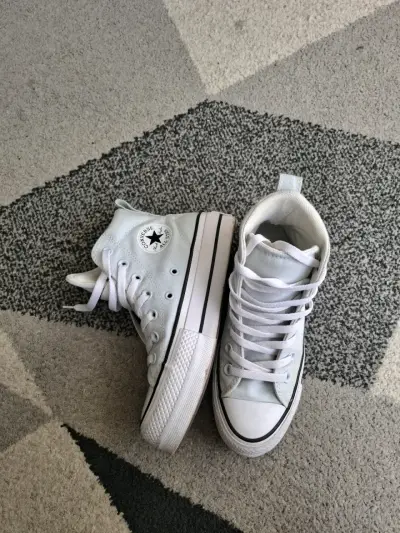 Zapatillas altas celeste Converse All Star - miniatura 1