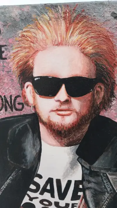 Cuadro Layne Staley (Alice in Chains) - acrílico - miniatura 2