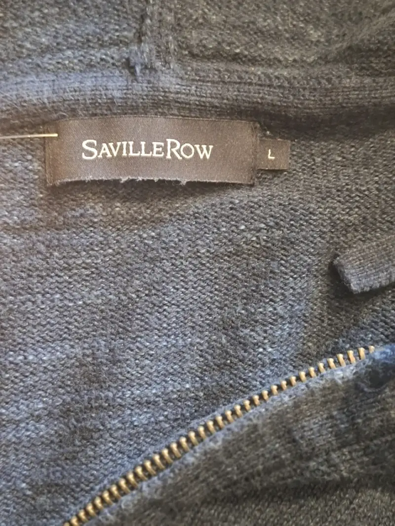 Polerón capucha azul marino Saville Row Talla L - 5