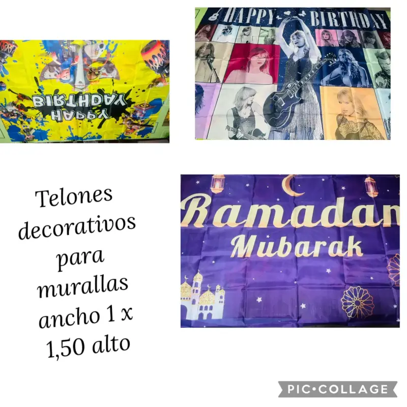 Telones Decorativos para Cumpleaños y Eventos - 1