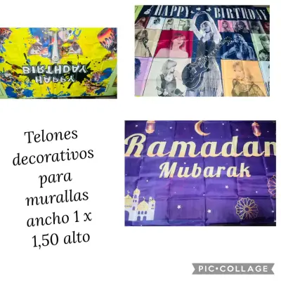 Telones Decorativos para Cumpleaños y Eventos - miniatura 1