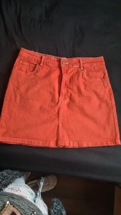 Falda de mezclilla naranja Blugirl Jeans - miniatura 1