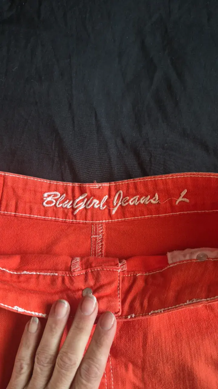 Falda de mezclilla naranja Blugirl Jeans - 3