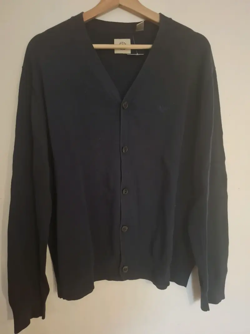 Cárdigan azul marino de lana Dockers Talla XL - 2