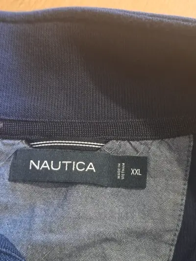 Polerón azul  con cierre Nautica hombre Talla XXL - miniatura 5