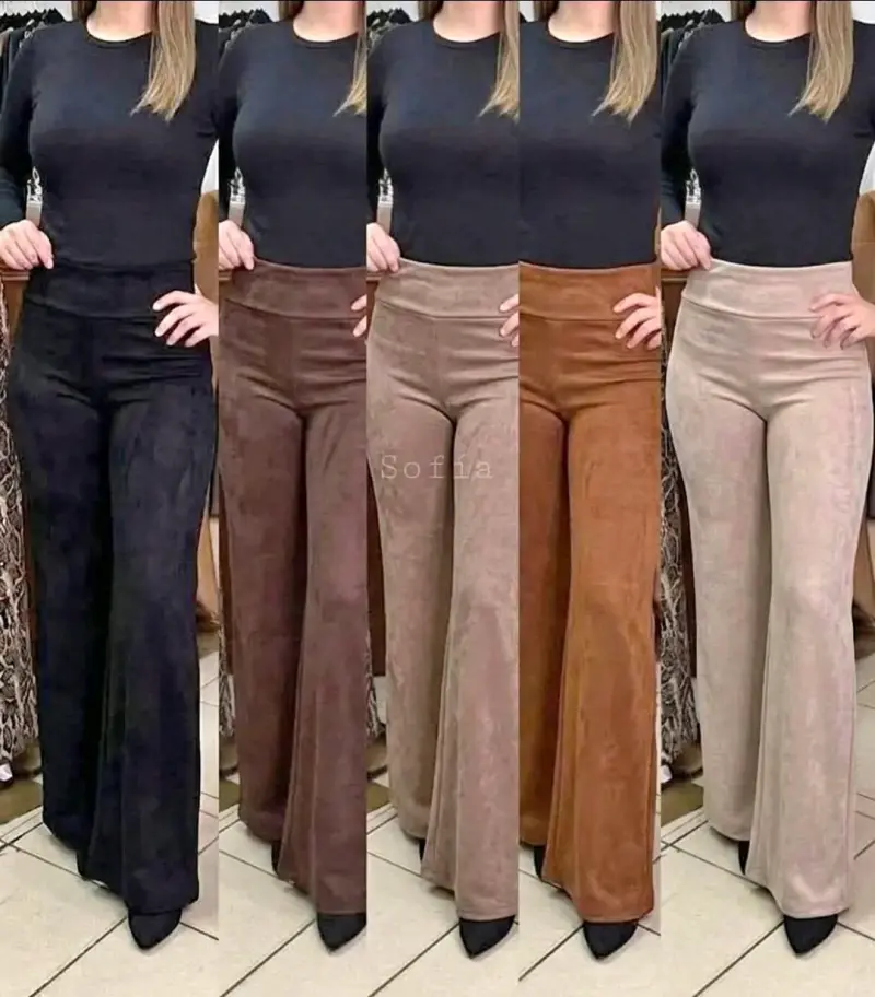 Pantalones acampanados de mujer en varios colores