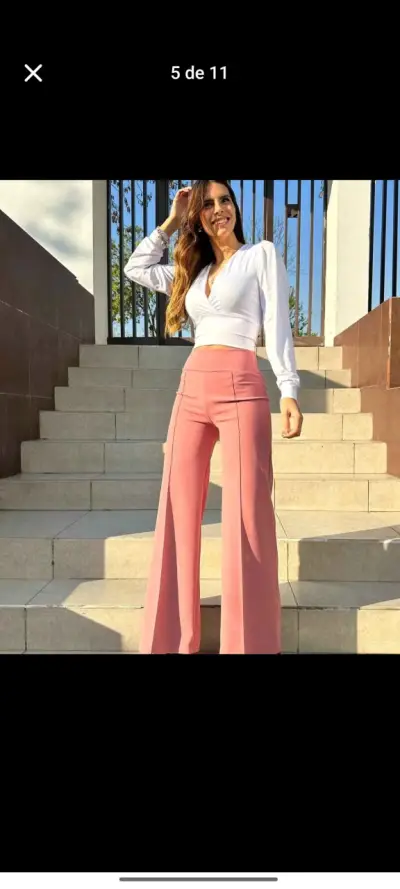 Pantalones acampanados de mujer en varios colores - miniatura 4