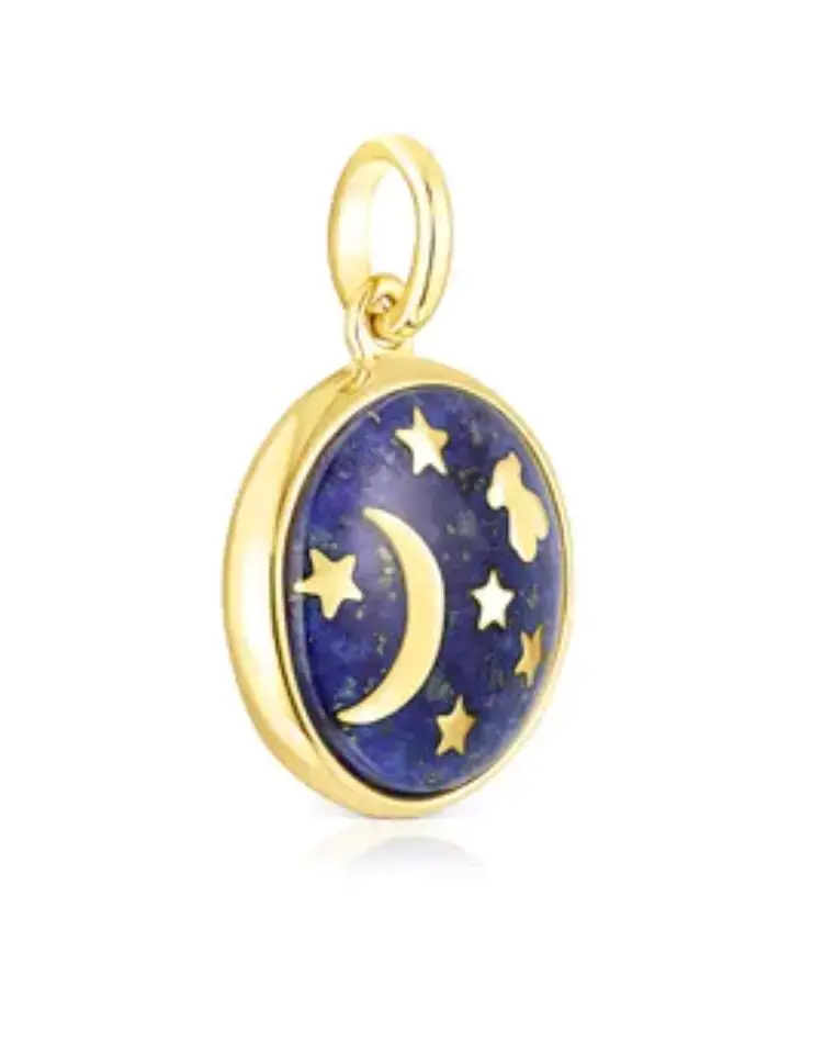 Colgante Tous Disco de Luna Lapislazuli