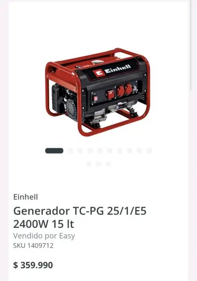 Generador Einhell TC-PG 2400W 15L - miniatura 1