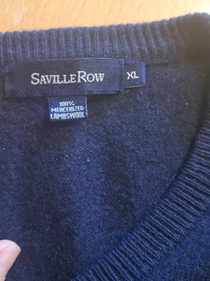 Chaleco sin mangas Saville Row azul talla XL - 4