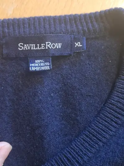 Chaleco sin mangas Saville Row azul talla XL - miniatura 4