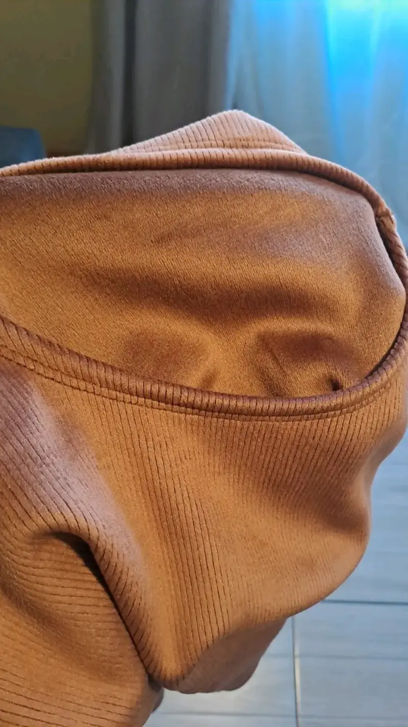 Polera de cuello alto marrón para mujer - 2