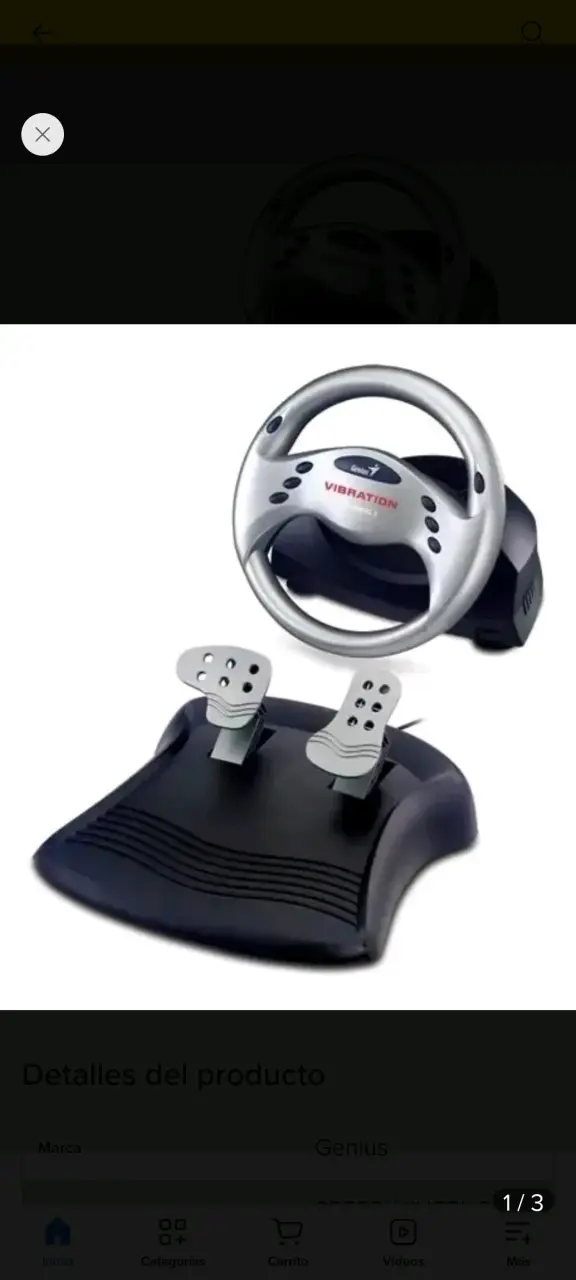 Volante de juego Genius