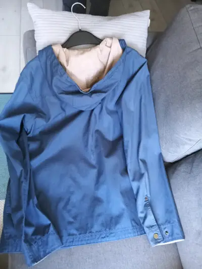 Chaqueta azul Columbia con capucha - miniatura 4