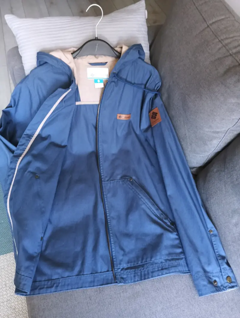 Chaqueta azul Columbia con capucha - 5