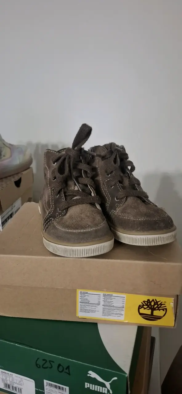 Botines de gamuza marrón para niños Timberland