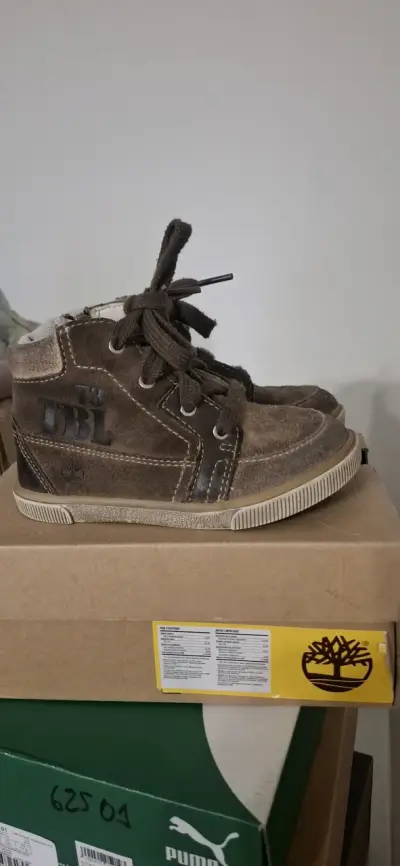 Botines de gamuza marrón para niños Timberland - miniatura 2