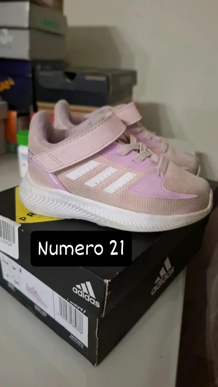 Zapatillas deportivas para niños Adidas rosa talla 21