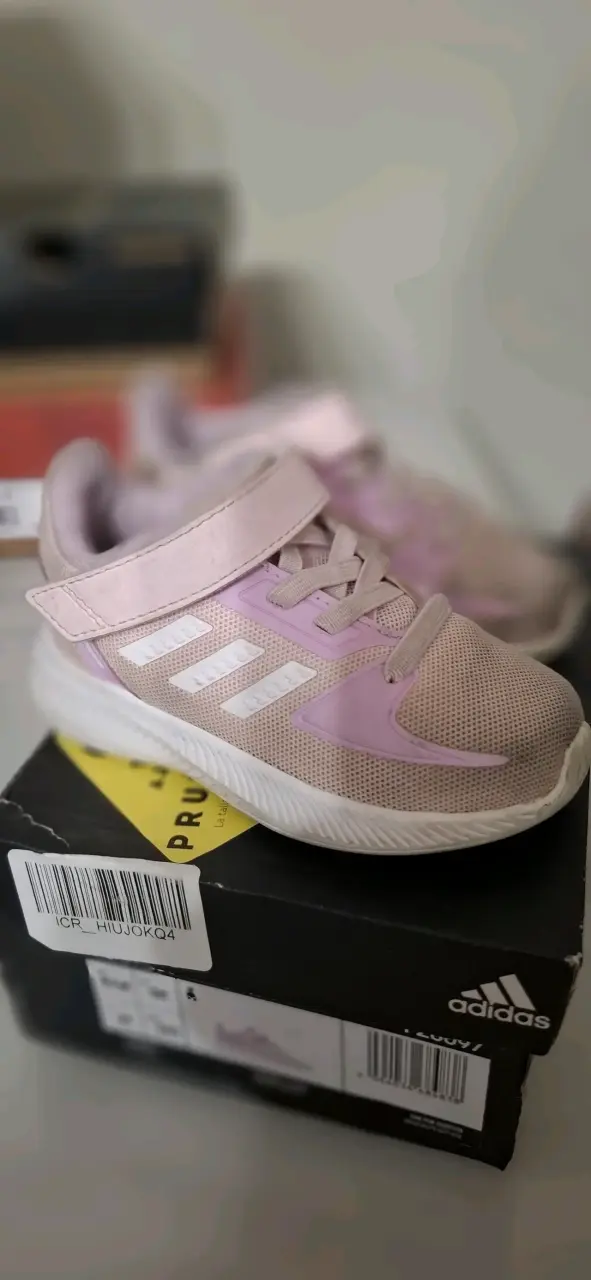 Zapatillas deportivas para niños Adidas rosa talla 21 - 2