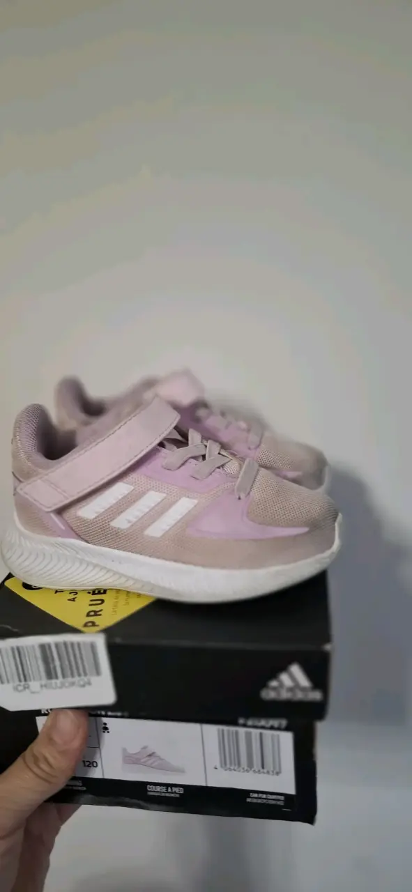 Zapatillas deportivas para niños Adidas rosa talla 21 - 3