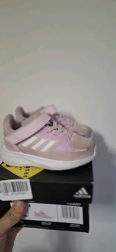 Zapatillas deportivas para niños Adidas rosa talla 21 - miniatura 3