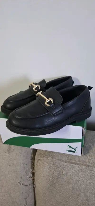 Mocasines negros para niña H&M talla 28 - miniatura 2