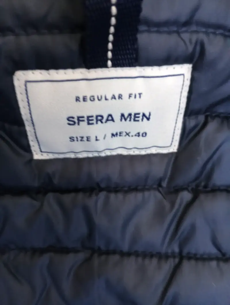 Chaqueta acolchada azul marino Sfera para hombre - 2
