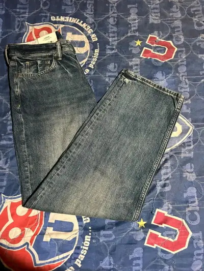 Jeans H&M Loose Fit, Azul - miniatura 1