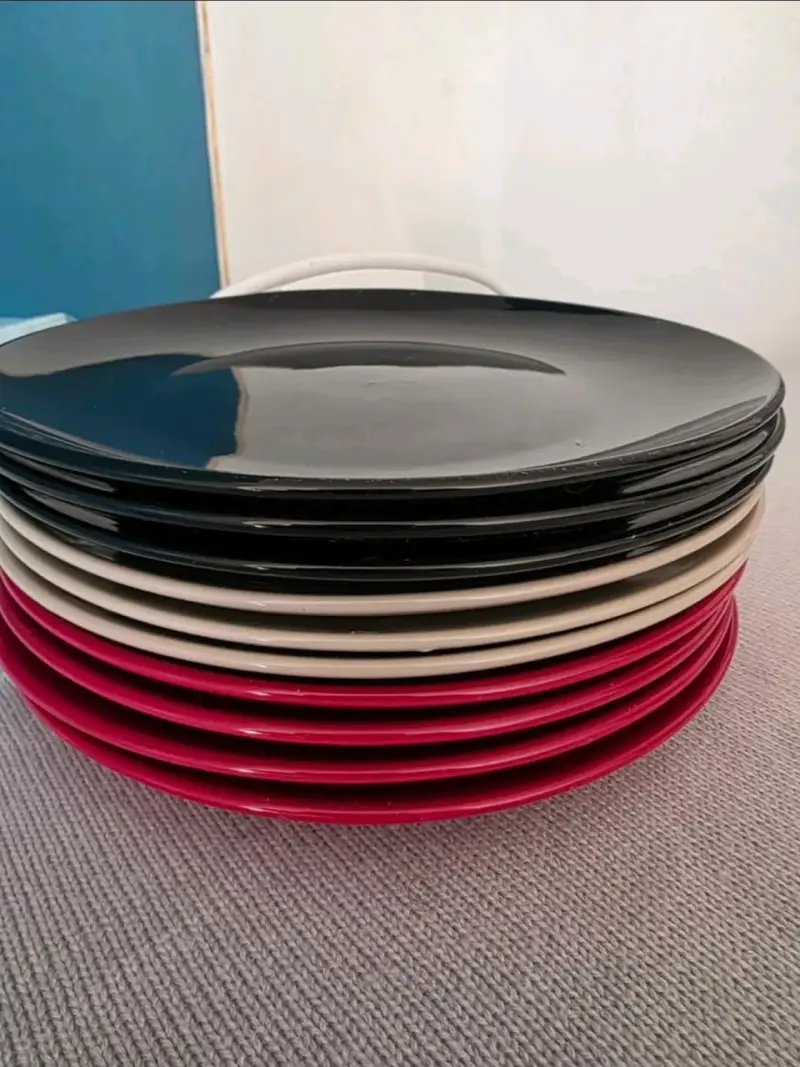 Platos de cerámica multicolor - 2