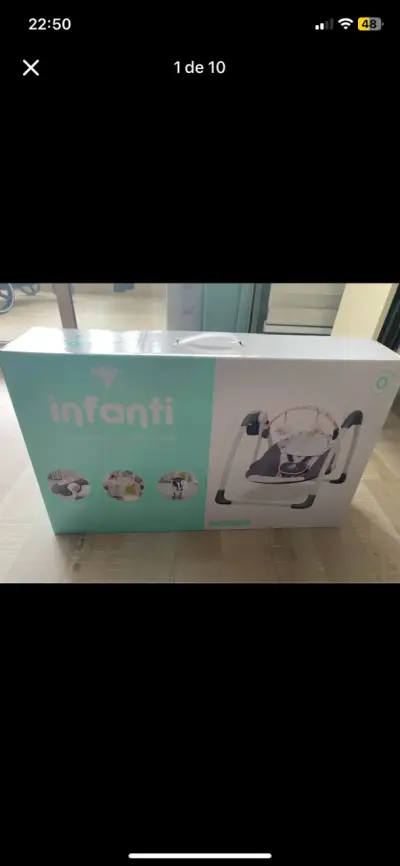 Silla Mecedora swing Infanti para Bebé nueva - miniatura 1