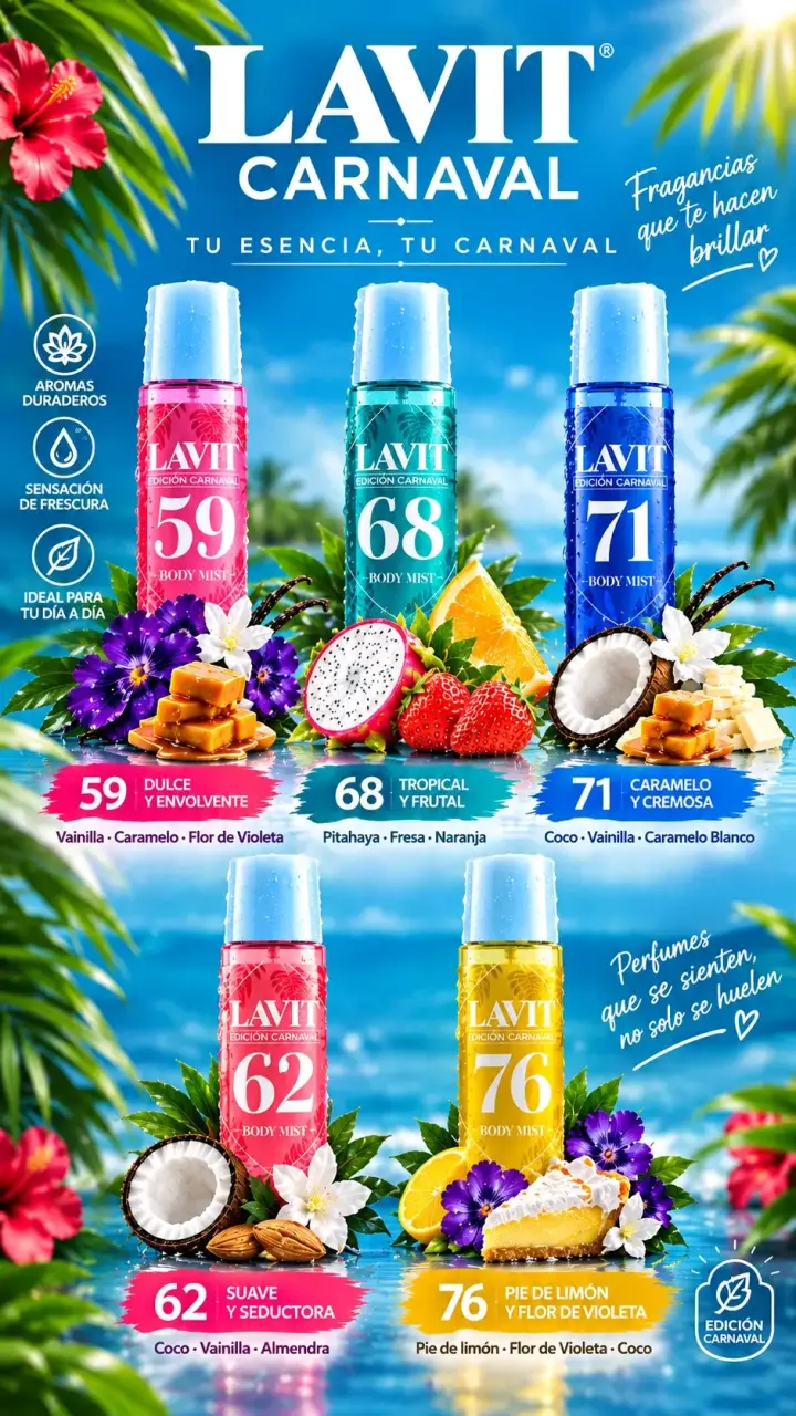 Set de Body Mist Lavit Edición Carnaval - 2
