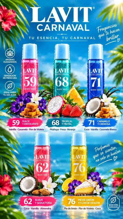 Set de Body Mist Lavit Edición Carnaval - miniatura 2