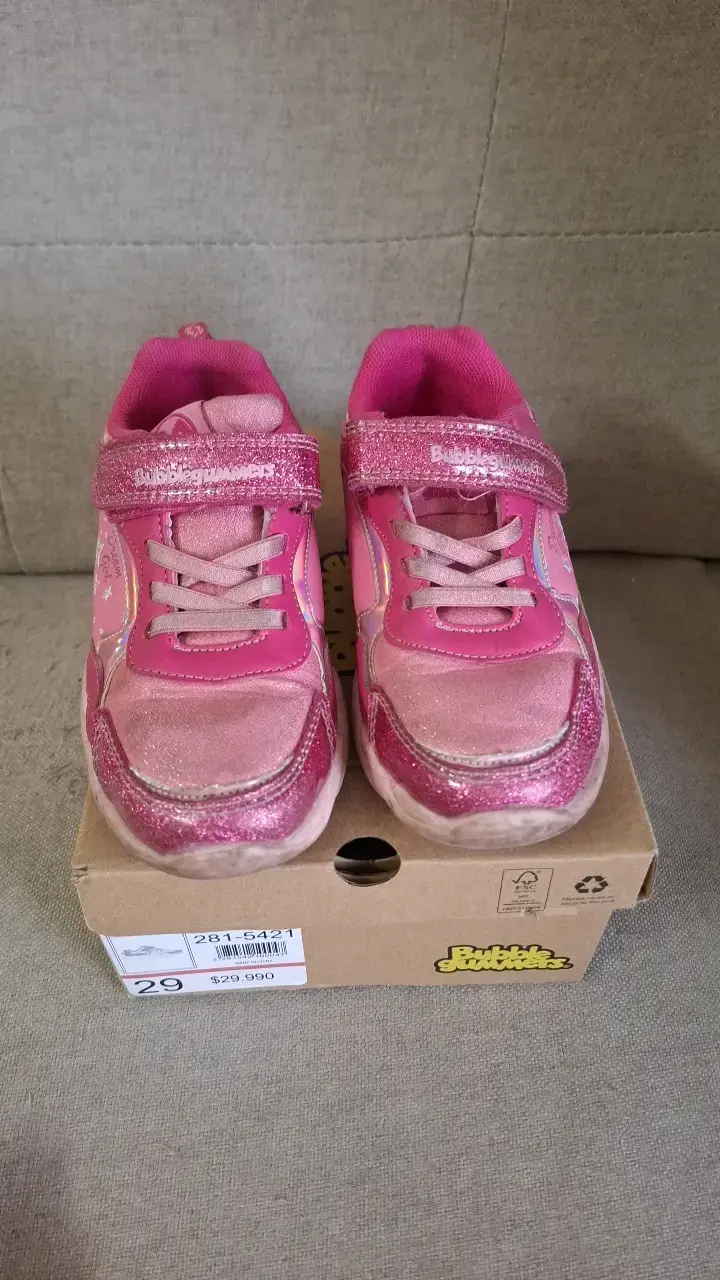 Zapatillas rosadas con brillo Bubblegummers