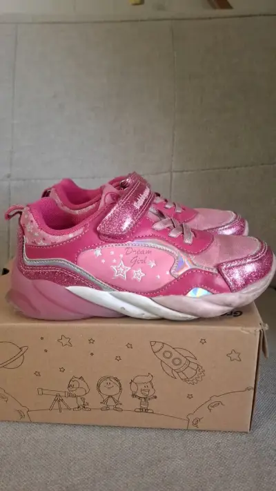 Zapatillas rosadas con brillo Bubblegummers - miniatura 2