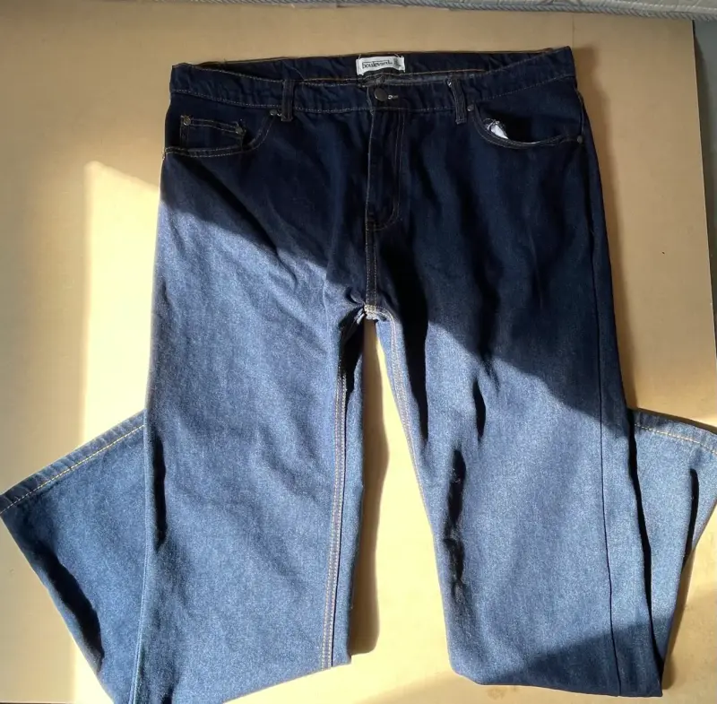 Jeans de mezclilla azul para hombre - 2