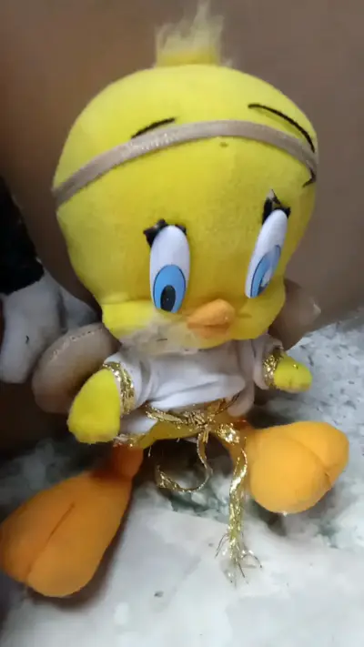 Peluches de Silvestre y Piolín en buen estado - miniatura 3