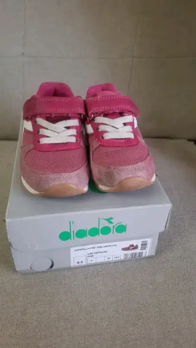 Zapatillas Diadora para niña color rosa 26 - miniatura 1
