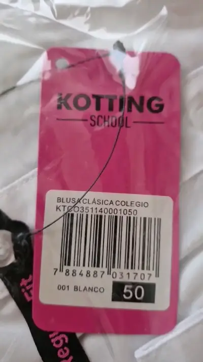 Camisa Escolar Blanca Kotting School - miniatura 2