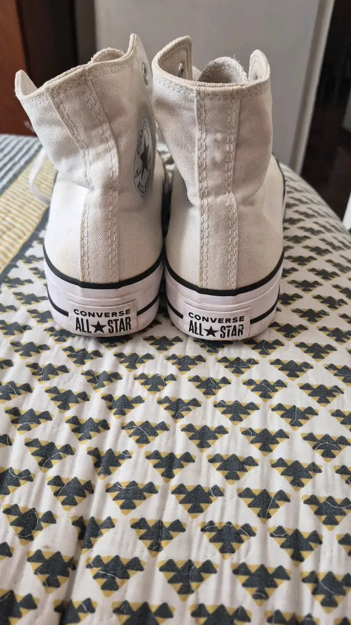 Zapatillas Converse All Star blancas de lona - 1