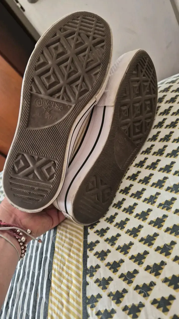 Zapatillas Converse All Star blancas de lona - 4
