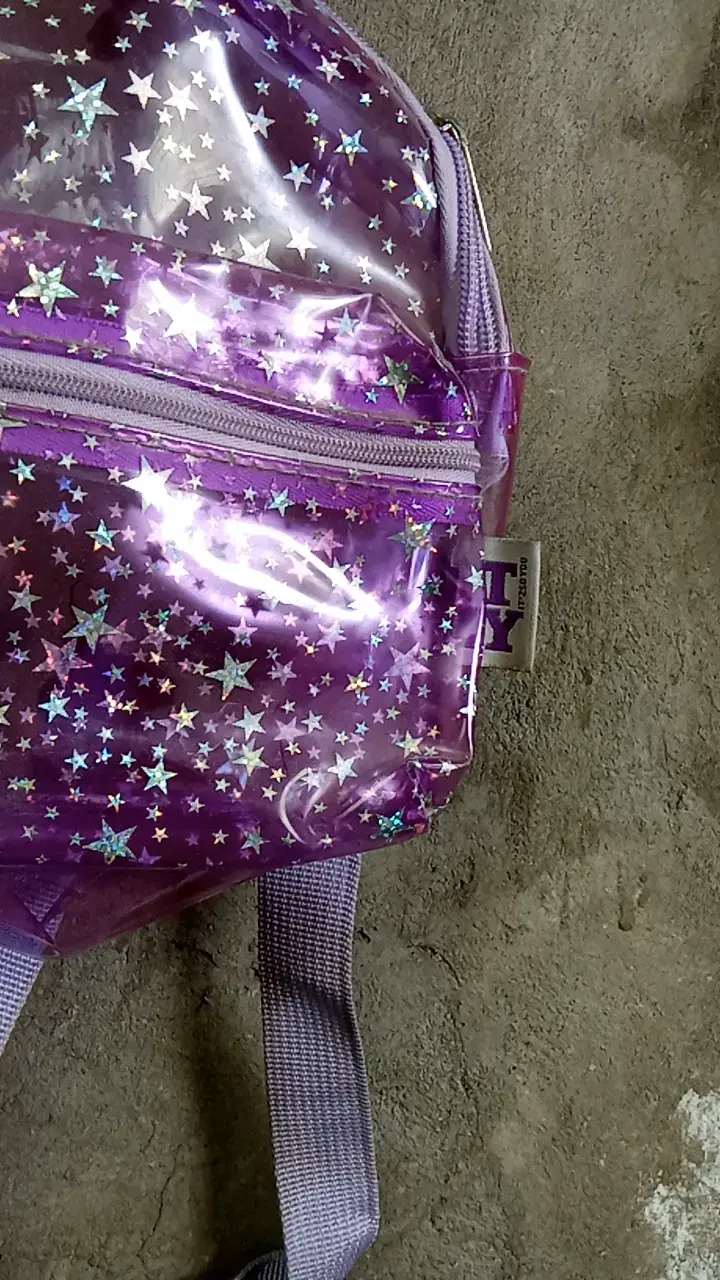 Mochila infantil transparente con estrellas - 2