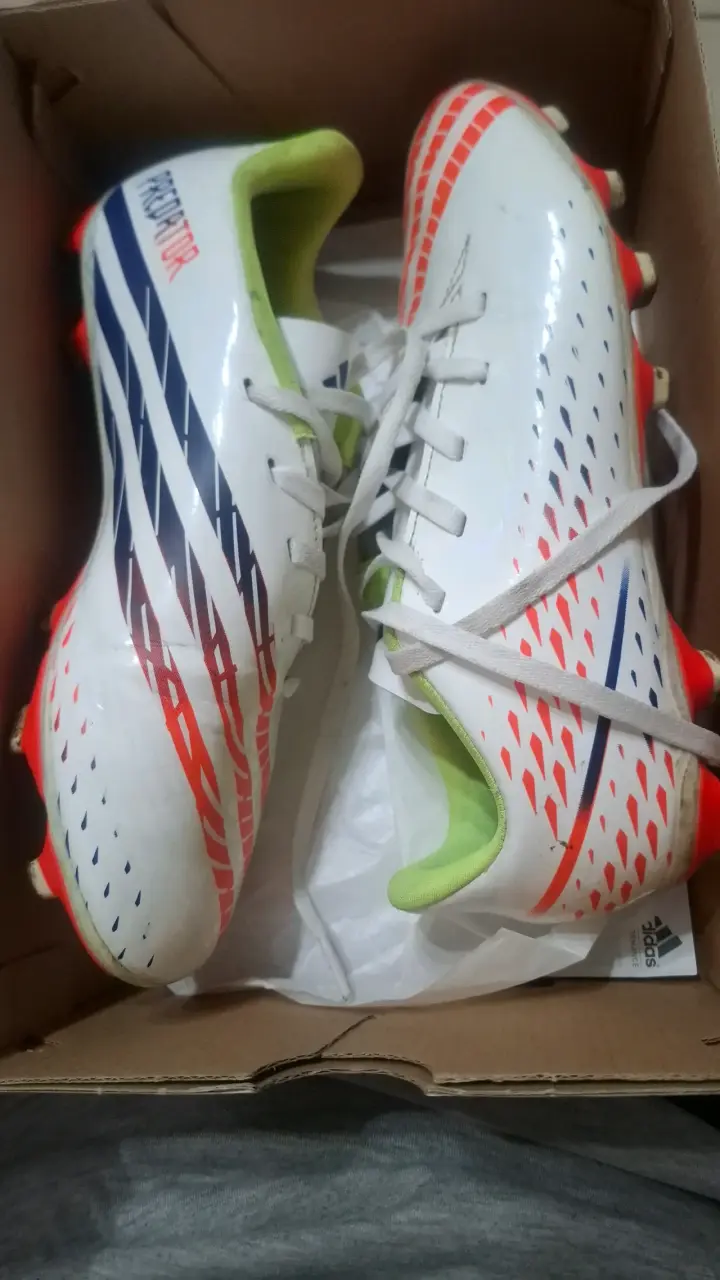 Botines de fútbol Adidas Predator Edge.4 FXG blancos - 2