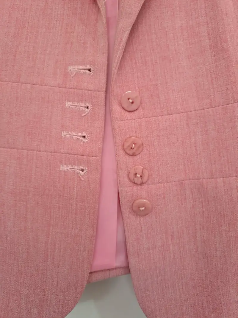 Blazer rosado para mujer talla 40 - 3