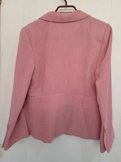 Blazer rosado para mujer talla 40 - miniatura 2