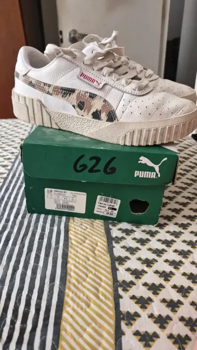 Zapatillas Puma Cali Leopard Blancas - miniatura 1