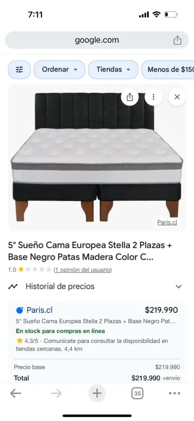 Cama de 2 plazas nuevas✨️ - miniatura 1