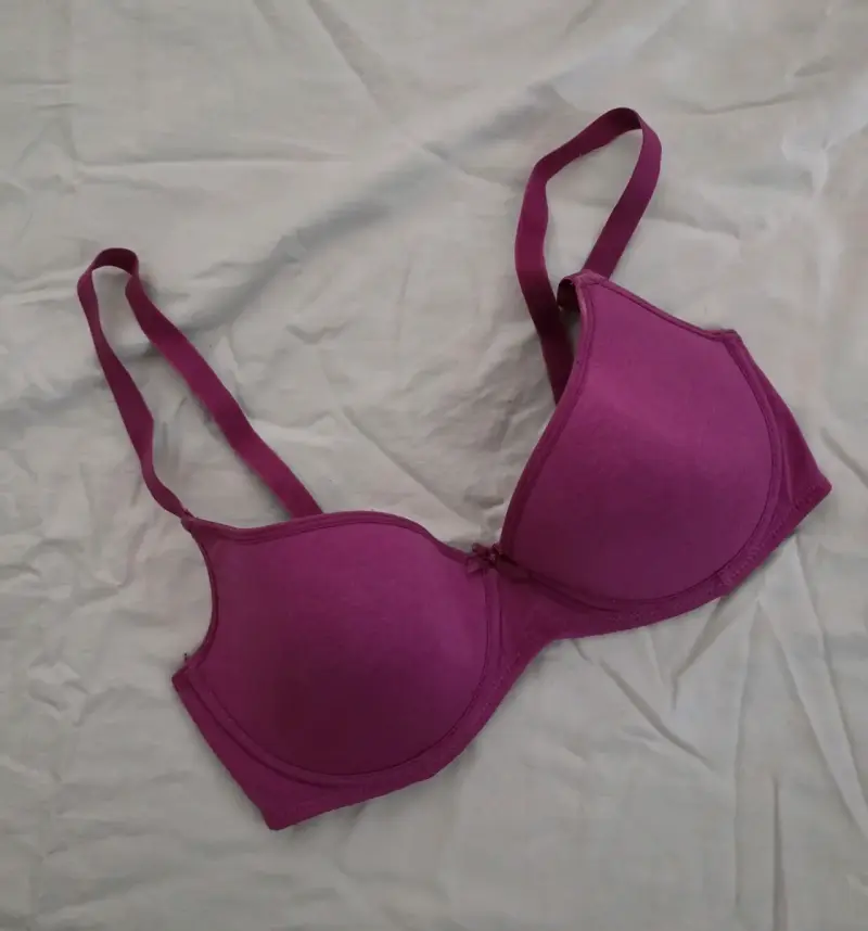 Sostén fucsia con soporte cómodo - 1