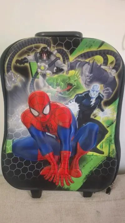 Maleta infantil Spiderman con ruedas - miniatura 1